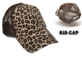 032-LEO TRUCKER CAP BROWN(KID)