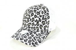 009-PLAIN-LEOPARD-HARD-MESH-BACK - WHITE