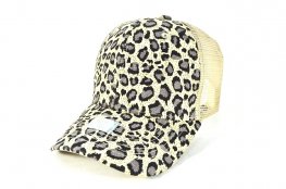 006-PLAIN-LEOPARD-HARD-MESH-BACK - KHAKI