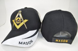 MS-014 MASON VELCRO CAP- BLACK
