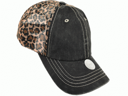 001-pigment leopard printed mesh(Brown)