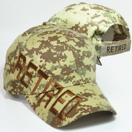 RET-001 PLAIN RETIRED CAPS BROWN