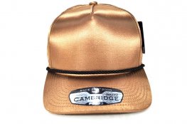 PB-273 5PANEL ROPE SATIN SNAP CAP - KHAKI