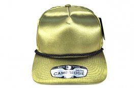 PB-273 5PANEL ROPE SATIN SNAP CAP - OLIVE