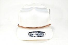 PB-273 5PANEL ROPE SATIN SNAP CAP - CREAM