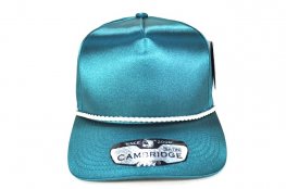 PB-273 5PANEL ROPE SATIN SNAP CAP - GREEN