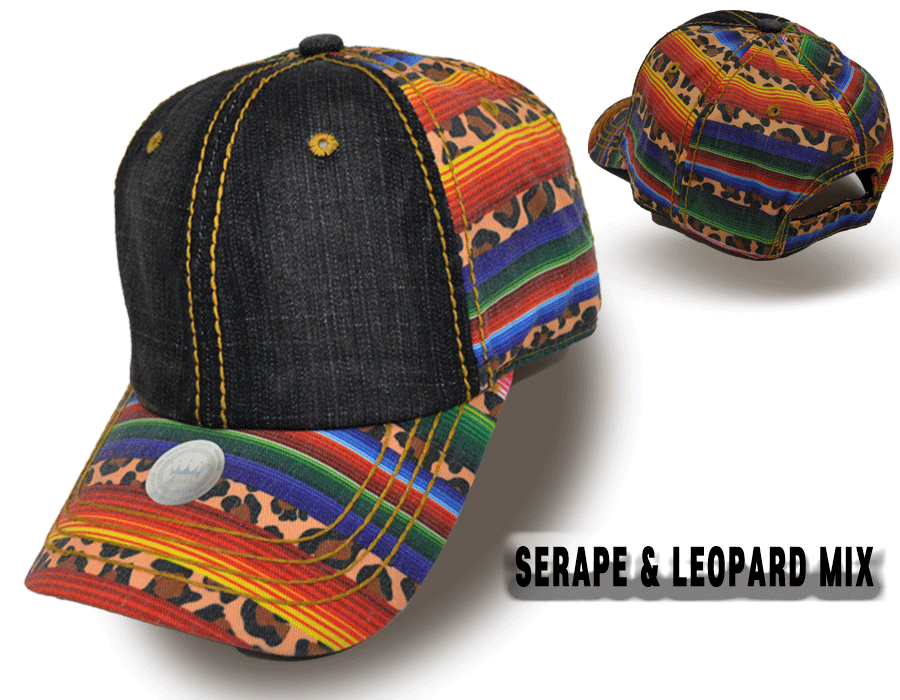 SERAPE LEOPARD MIX CAPS