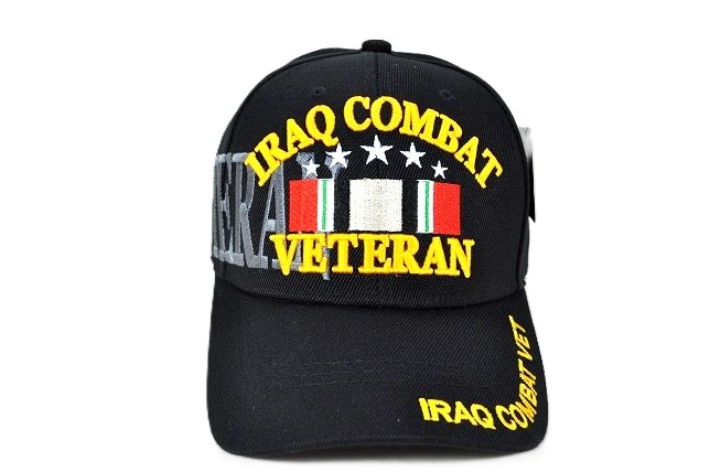 MI-641 IRAQ COMBAT STAR VET - BLACK