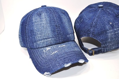 TS-3 3scratchs vintage mesh back blue denim/white