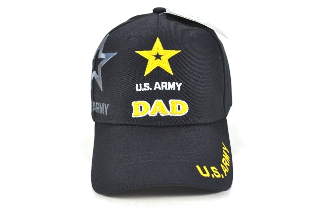 CAP-1218B ARMY DAD - BLACK
