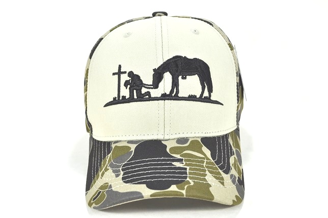 CC-44 PREACHING COWBOY OLD CAMO LOGO - #4