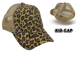 034-LEO TRUCKER CAP KHAKI(KID)