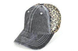 075-pigment leopard printed mesh - khaki leopard mesh