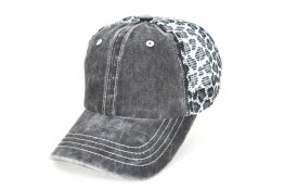 079-pigment leopard printed mesh - white leopard mesh