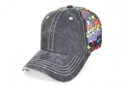 077-pigment leopard printed mesh - rainbow leopard mesh