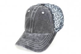 078-pigment leopard printed mesh - grey leopard mesh