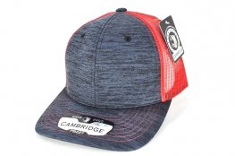 PB-227 TRUCKER SPACE DYE - BLACK/RED