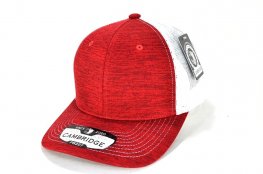 PB-227 TRUCKER SPACE DYE - RED/WHITE