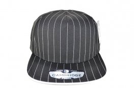 PB-328 5PANEL STRIPE SNAPBACK - BLACK