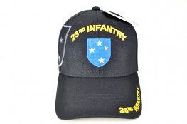 CAP-1268B 23RD INFANTRY - BLACK