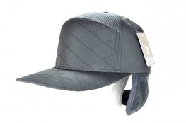 QUILT- 7PANEL POLYGON QUILT HIGH FRAME EARFLAP - D.GREY