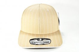 PB-327 PLAIN STRIPE CURVE CAP - KHAKI