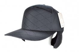 QUILT- 7PANEL POLYGON QUILT HIGH FRAME EARFLAP - BLACK