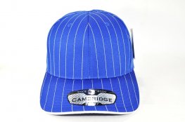 PB-327 PLAIN STRIPE CURVE CAP - ROYAL