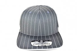 PB-327 PLAIN STRIPE CURVE CAP - D.GREY
