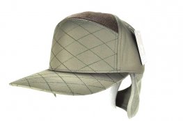 QUILT- 7PANEL POLYGON QUILT HIGH FRAME EARFLAP - OLIVE