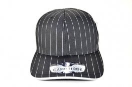 PB-327 PLAIN STRIPE CURVE CAP - BLACK