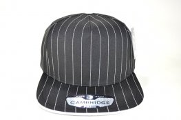 PB-328 5PANEL STRIPE SNAPBACK - BLACK
