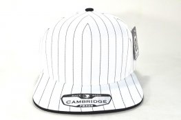 PB-328 5PANEL STRIPE SNAPBACK - WHITE