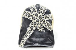 070-PLAIN PIGMENT VINTAGE LEOPARD CROSS TRUCKER KHAKI/KHAKI MESH