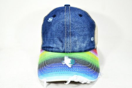 037-MONKEY WASHED 2TONE BLUE DENIM/SERAPE BRIM