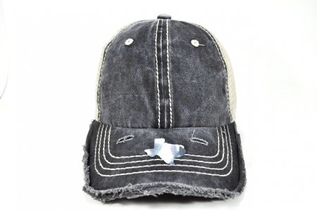 056-SOLID-PIGMENT-VISOR-BRIM-VINTAGE(BLACK&KHAKI)