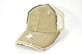 044-PIGMENT RAGGEDY PANEL MESH VELCRO KHAKI/KHAKI MESH