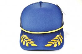 PB-306 5PANEL SPONGE BAY LEAF - NAVY