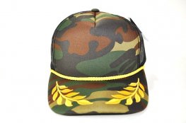 PB-306 5PANEL SPONGE BAY LEAF - GREEN CAMO