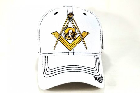 MS-021 MASON VELCRO CAP- WHITE