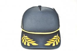 PB-306 5PANEL SPONGE BAY LEAF - BLACK
