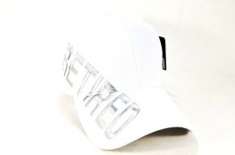 RET-001 PLAIN RETIRED CAP- WHITE