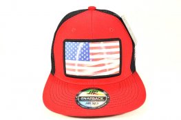AF-2 AMERICAN FLAG MOVIN MOTION LOGO CAP- RED