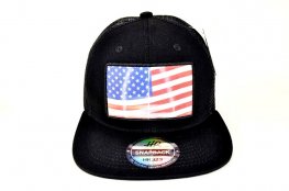 AF-4 AMERICAN FLAG MOVIN MOTION LOGO CAP- BLACK