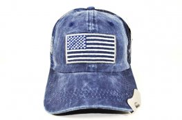 AF-13 AMERICAN FLAG LOGO BOTTLE OPENER CAP- NAVY