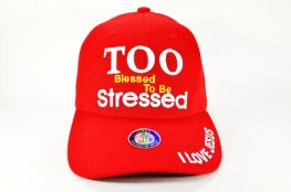 CC-4 TOO BLESSED TO BE STRESSED - RED