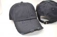 HS-009 COTTON VINTAGE STITCH CAP BLACK