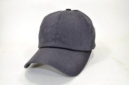 PLAIN COTTON DAD CAP CHARCOAL