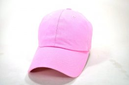 PLAIN COTTON DAD CAP L.PINK