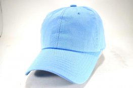 PLAIN COTTON DAD CAP SKY BLUE